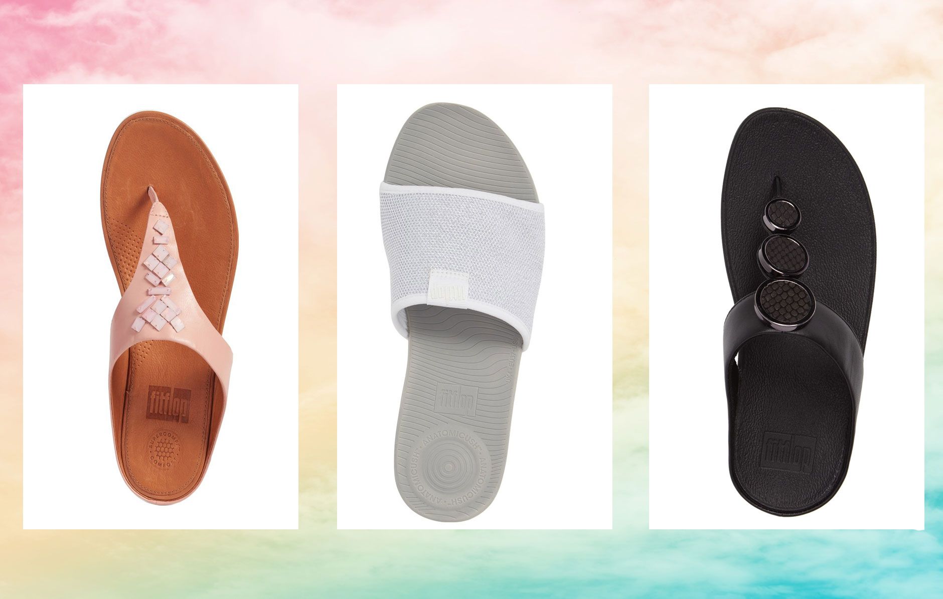 FitFlop F-Mode Metallic Slide Sandal (Women) | Nordstrom in 2023 | Womens  sandals, Fitflop sandals, Slide sandals
