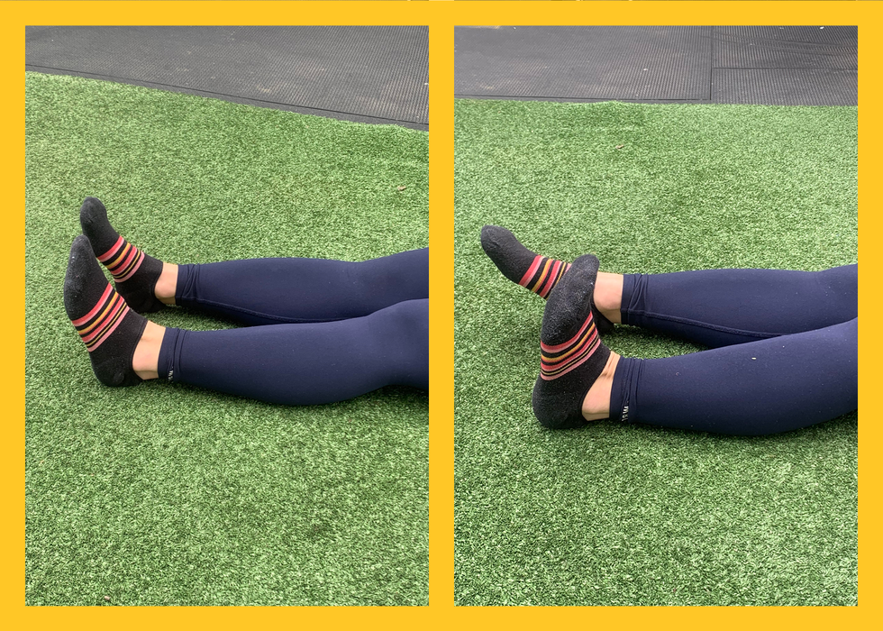 Excellent exercise for ankle stability & strengthening the