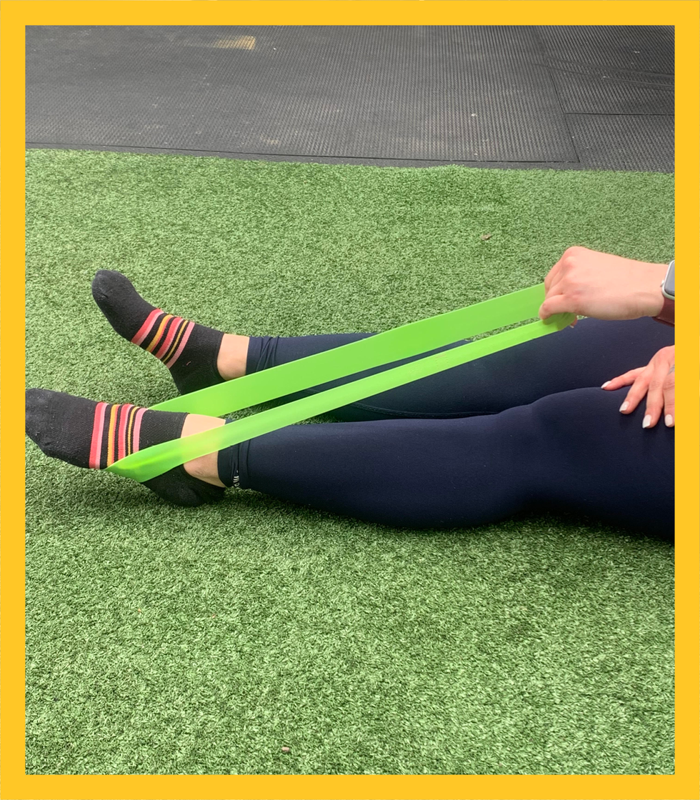 Resistance band jump- more advanced ankle stability exercise  Pediatric  physical therapy, Resistance band, Stability exercises