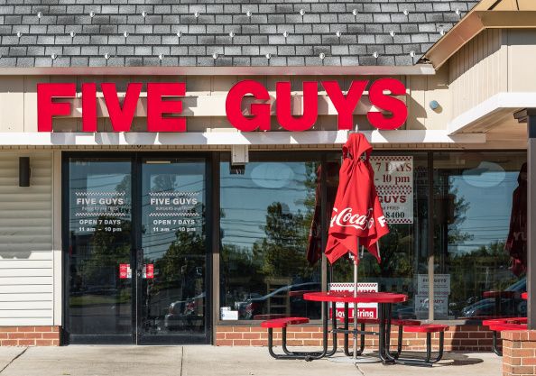 five guys restaurant exterior