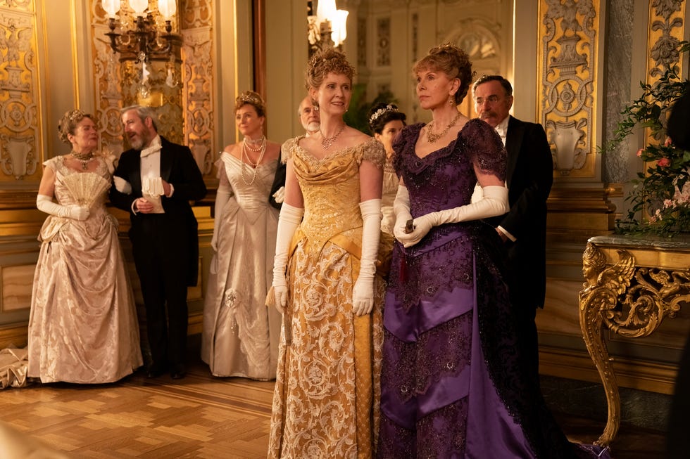 the gilded age in 1880s new york city was a period of immense social upheaval, of huge fortunes made and lost, and of palaces that spanned the length of fifth avenue in the series, marian brook is the wide eyed young scion of a conservative family who will embark on infiltrating the wealthy neighboring family dominated by ruthless railroad tycoon george russell, his rakish and available son larry, and his ambitious wife bertha, whose "new money" is a barrier to acceptance by the astor and vanderbilt set marian is about to experience a whole new world springing up right outside her front door