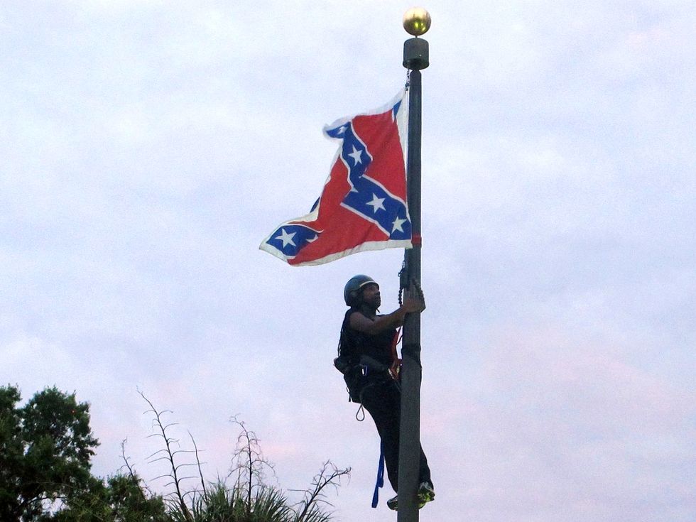 Bree Newsome Confederate Flag Takedown South Carolina Photo