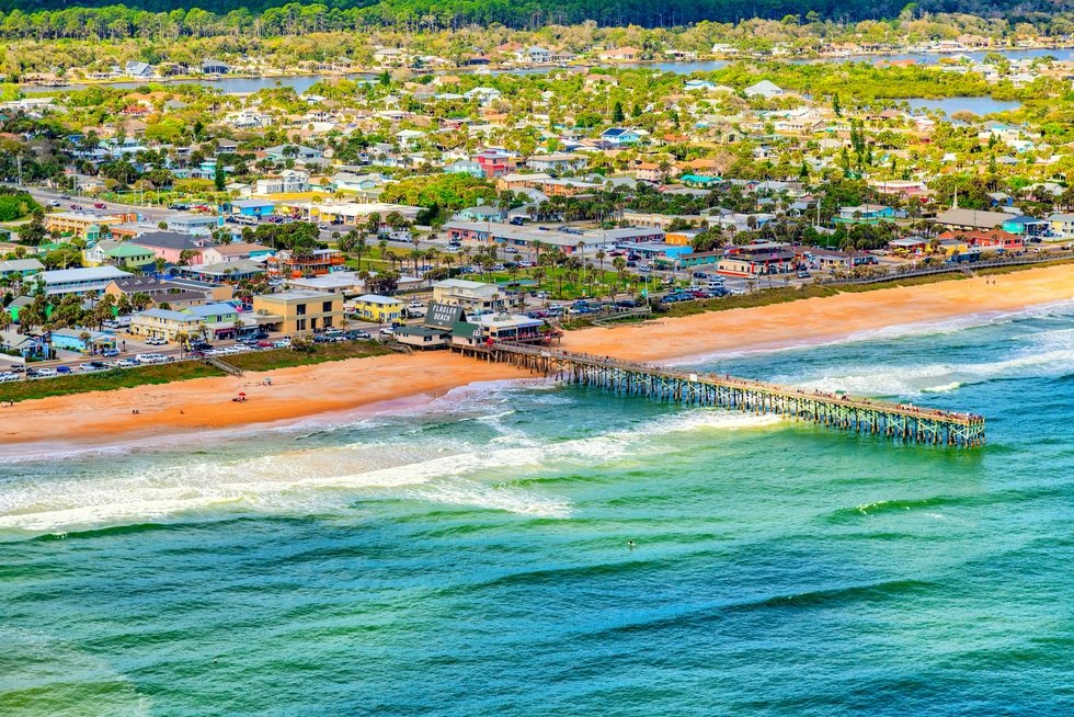 flagler beach, florida from above