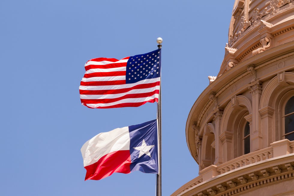 flags, texas state capitol building, austin