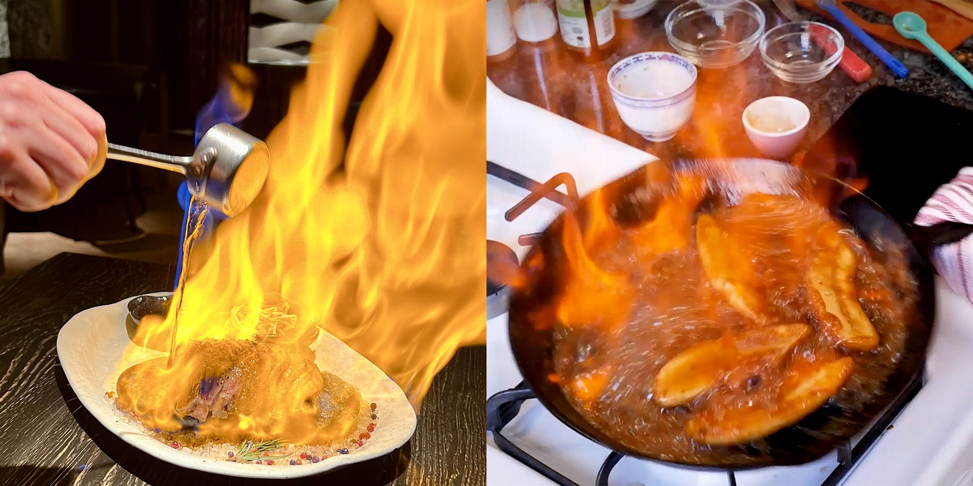 How To Flambé Desserts, Cocktails, And More Without Singeing Your Eyebrows