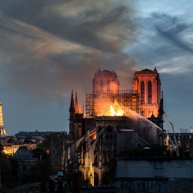 fire breaks out at iconic notre dame cathedral in paris