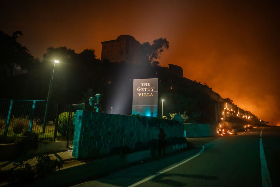 powerful winds fuel multiple fires across los angeles area