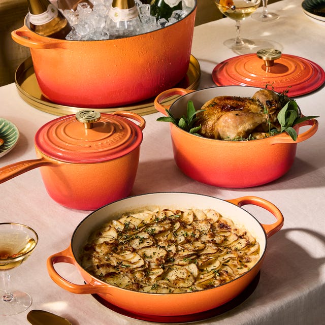 le creuset flamme dore colorway
