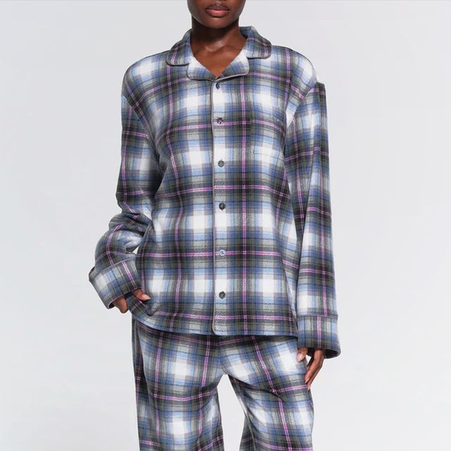 Cozy up in PJ Salvage Women's Fall Into Flannel Pajama Set