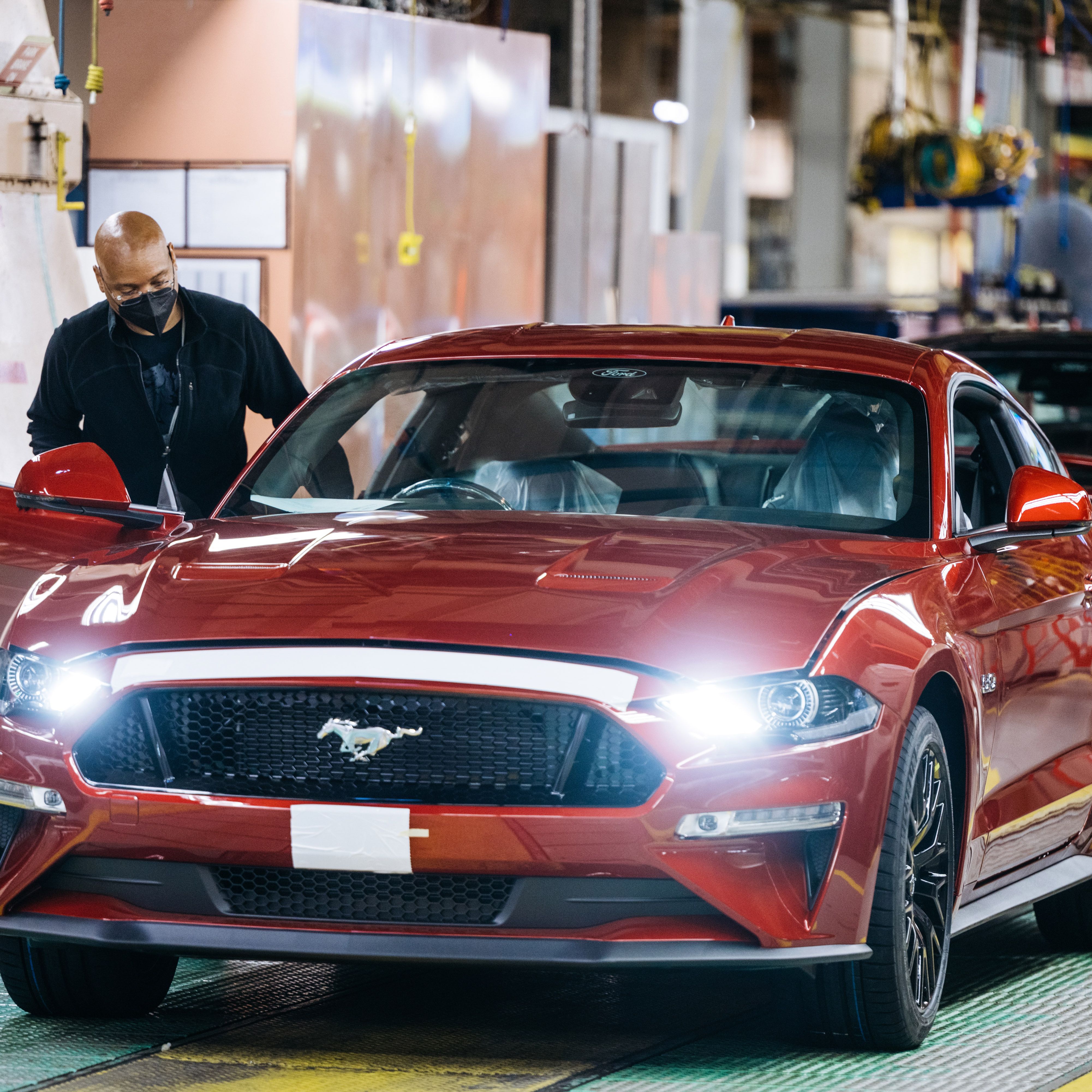 ford mustang assembly line today