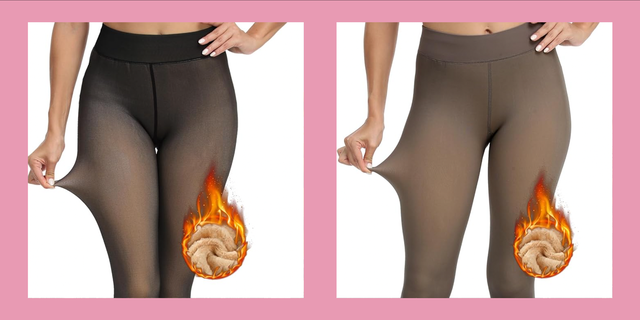 TikTok's Viral Fleece-Lined Tights Will Keep You Warm All Winter