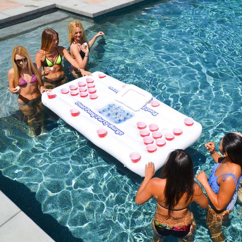 outdoor games for adults - floating beer pong