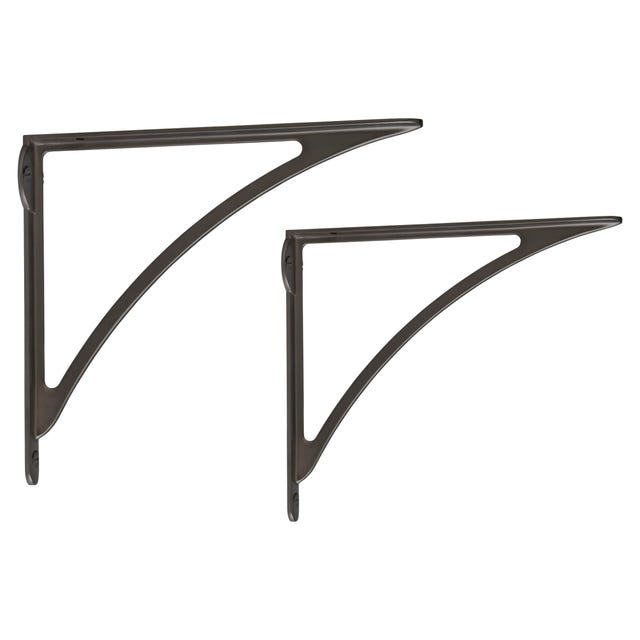 J Bracket for Floating Shelves - Black, Brass, Bronze, & White