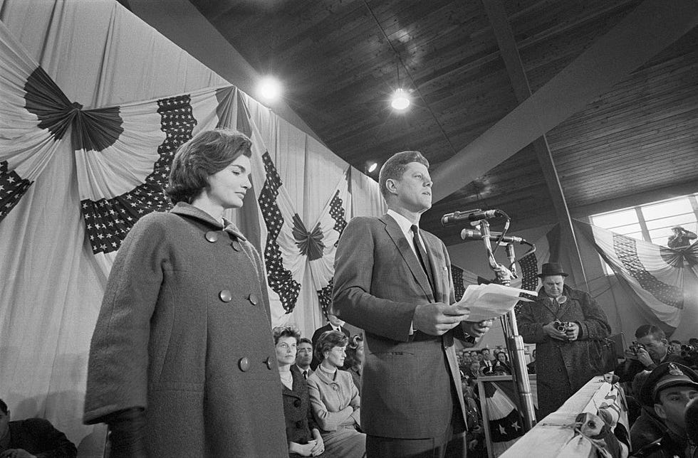 john kennedy giving acceptance speech