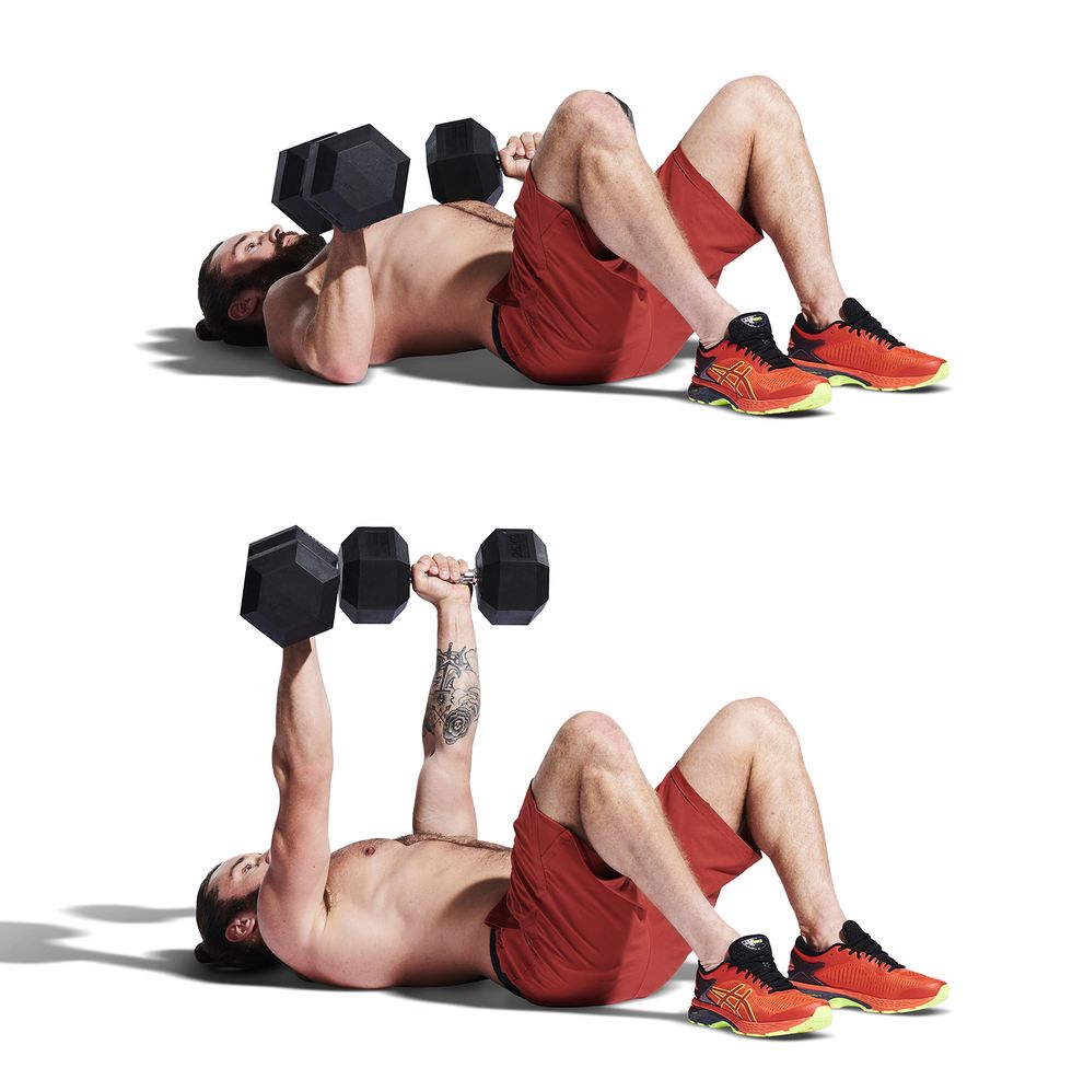 This 6-Move Dumbbell Workout Is Designed to Build Muscle, Fast