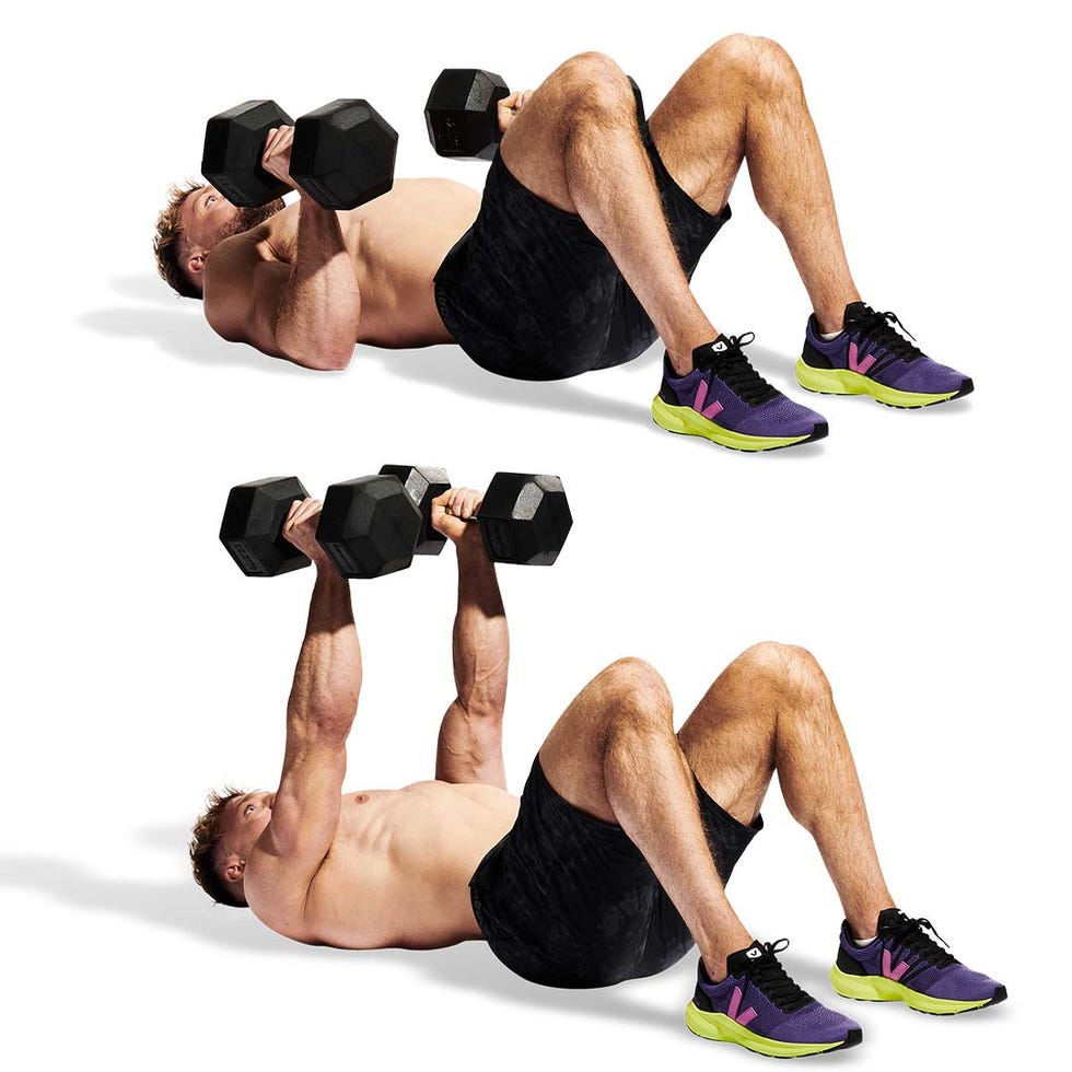 dumbbell floor press