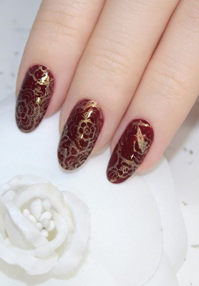 floral nail art 