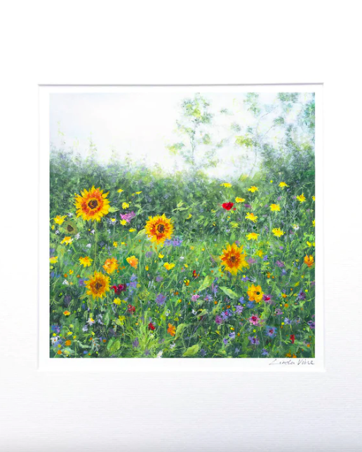 Floral Parade, Wildflowers Signed Fine Art Print