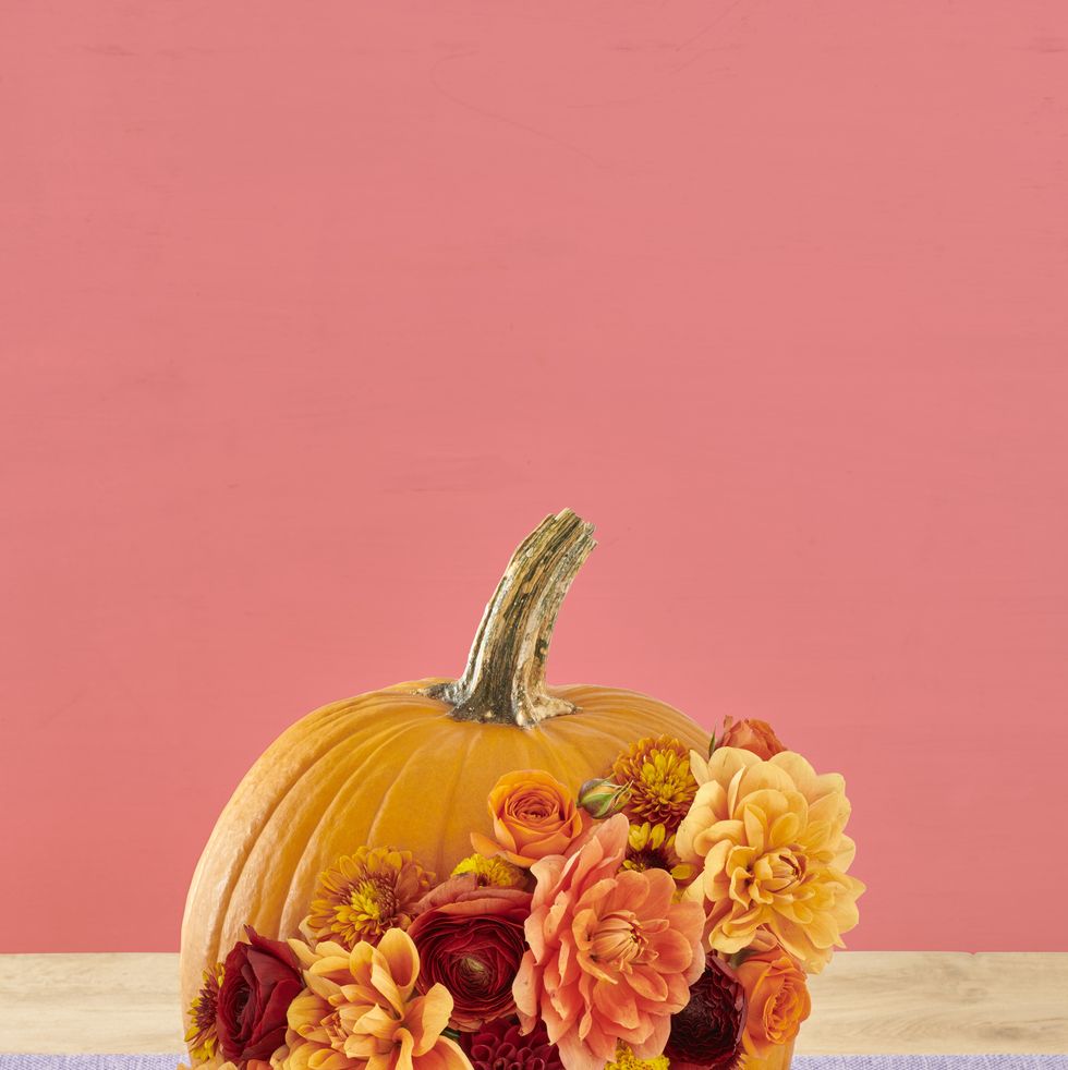 floral pumpkin indoor halloween decorations