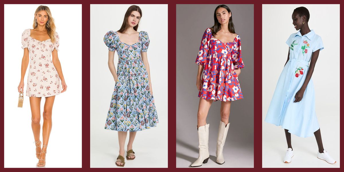 pretty floral dresses for spring