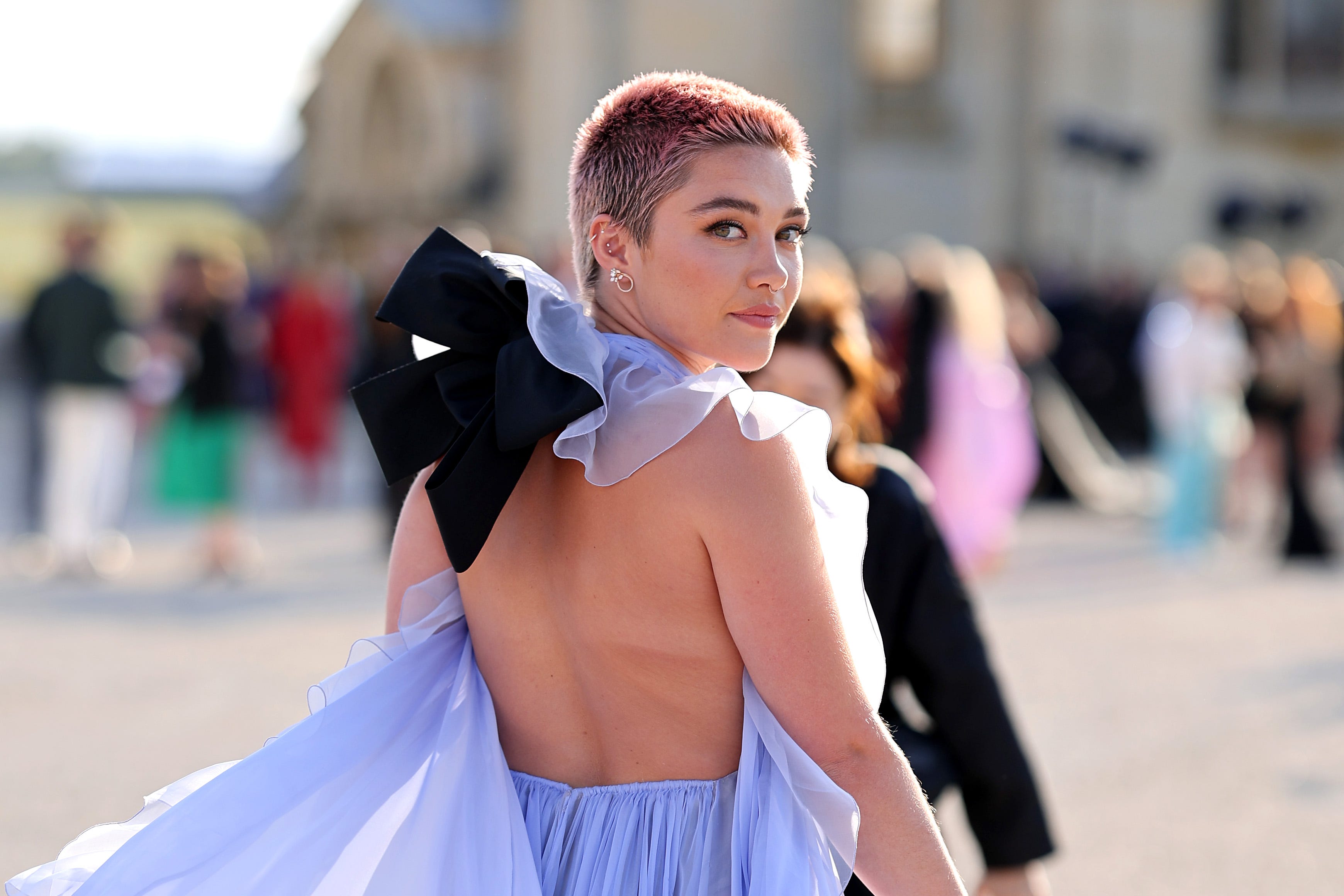 El paso a paso de los vestidos de Louise Vuitton de Florence Pugh