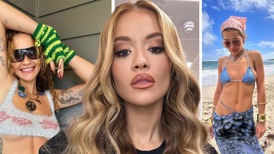 Rita Ora Rocks Chiseled Abs And Underboob In A Bra Top In IG Pics