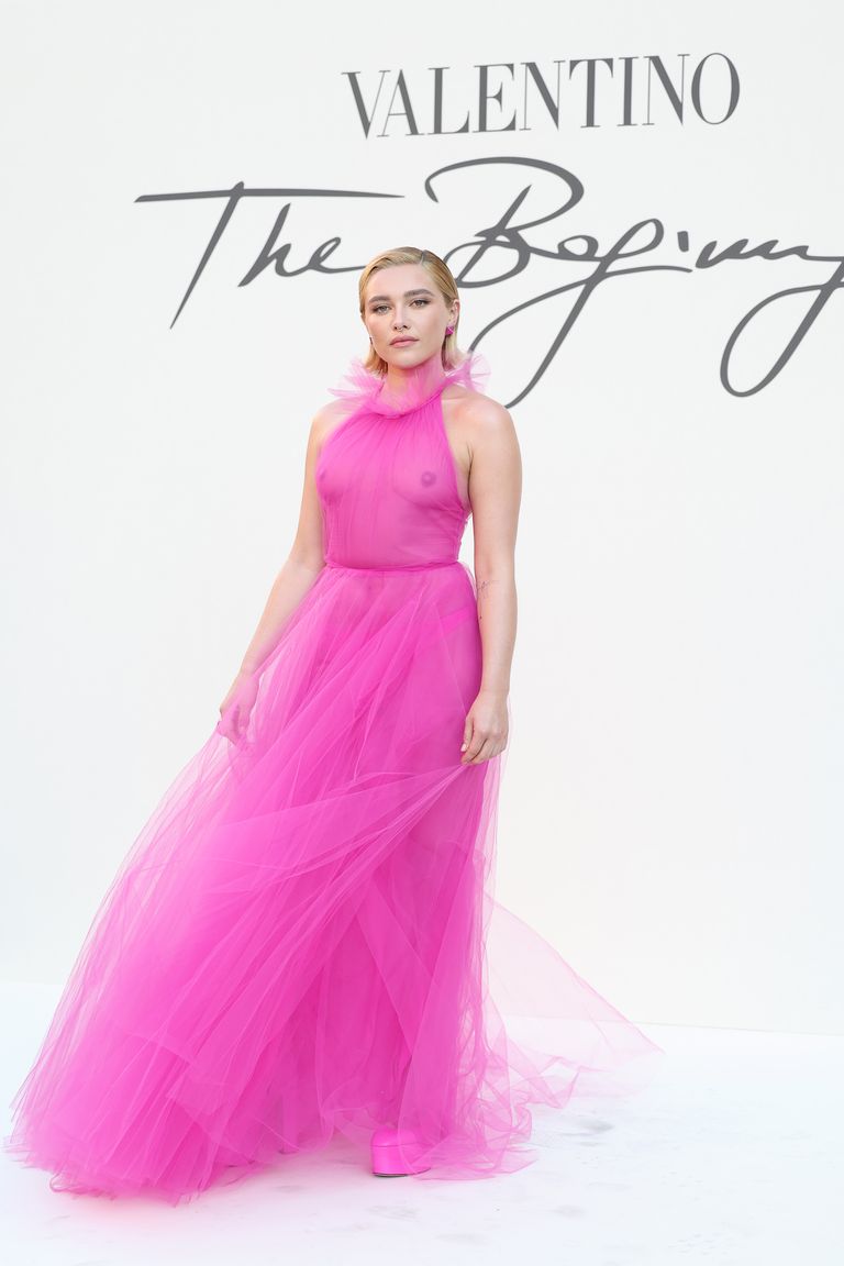 Florence Pugh Talks Sheer Valentino Dress and Reaction to Fuss