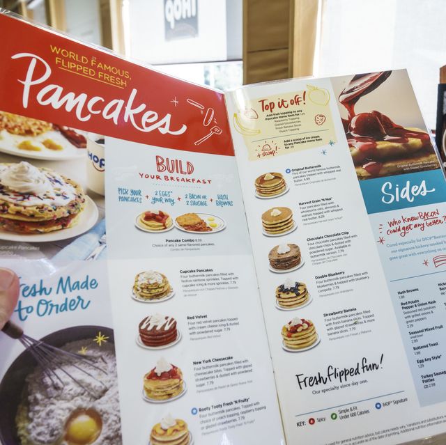 florida, gainesville, ihop, international house pancakes, holding menu