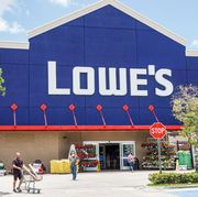florida, miami hialeah, lowe's big box hardware store entrance with shoppers