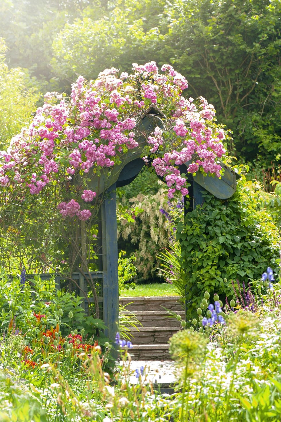 flower bed ideas entrance