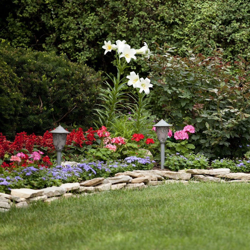 flower bed ideas flower bed ideas stone border