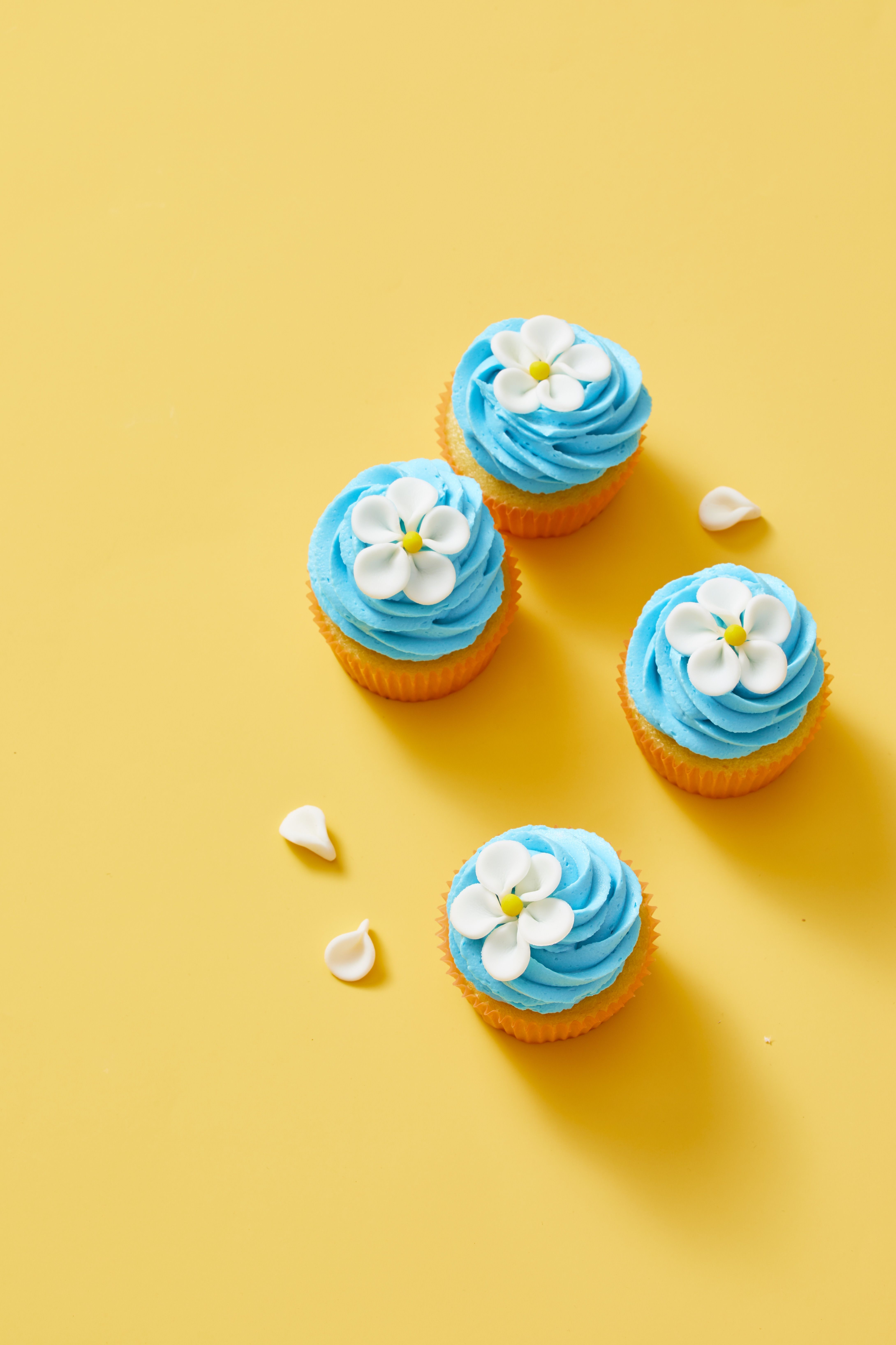 Edible Flowers Cupcakes Recipe