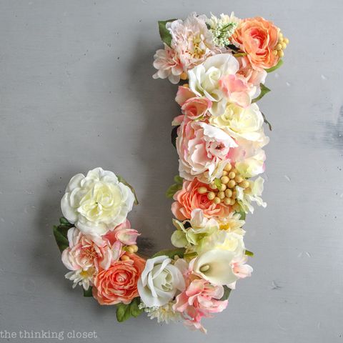 flower initials engagement party ideas