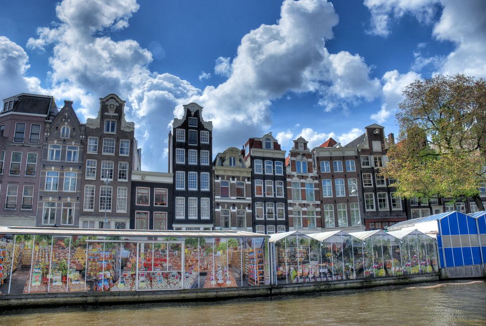Flower Market in the Singel Canal - Amsterdam