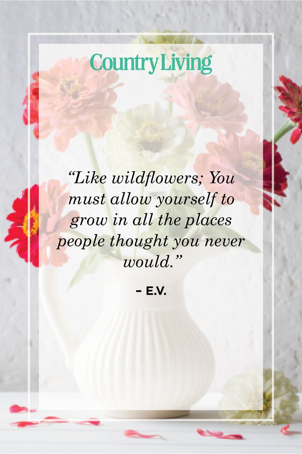 flower quote by ev