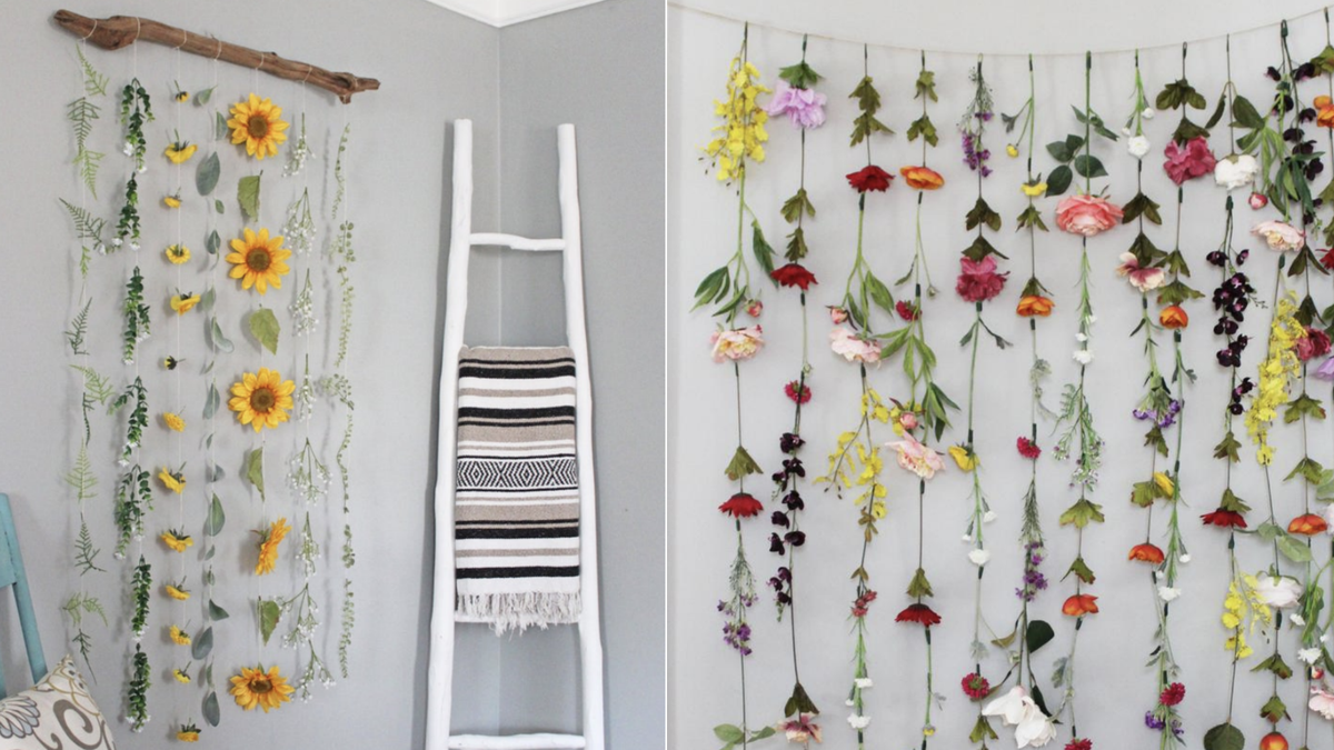 Flower Wall Garlands Are Trending on Pinterest, and You Can DIY ...