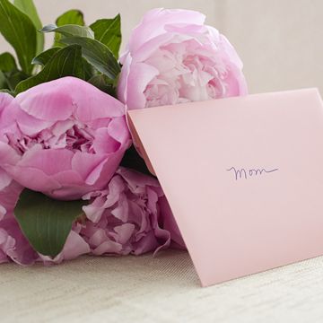 flowers and mothers day card