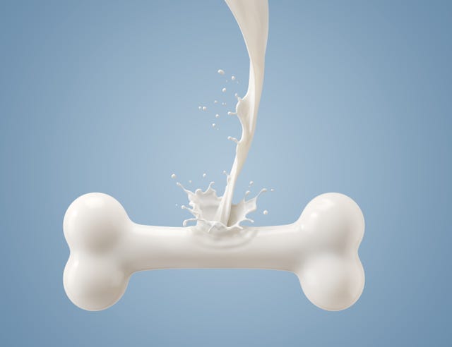 flowing milk is a bone shape