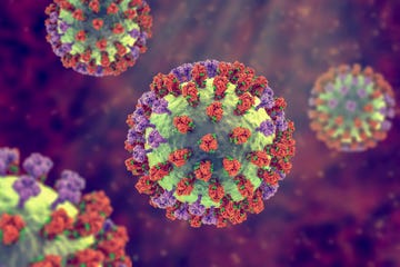 flu virus, illustration