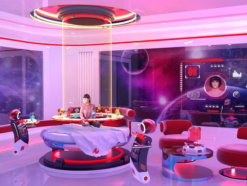 space hotel room service