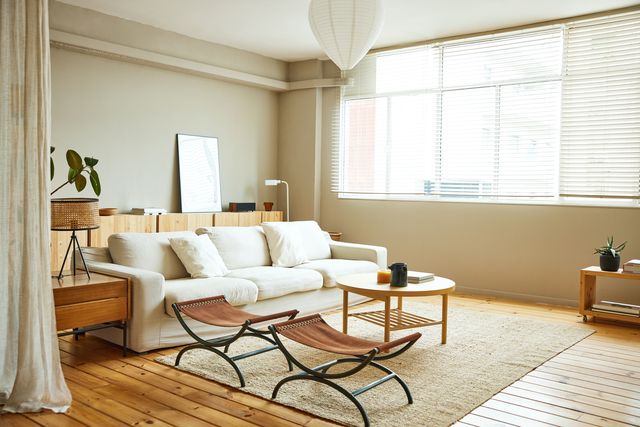 folding portable stool on carpet at home