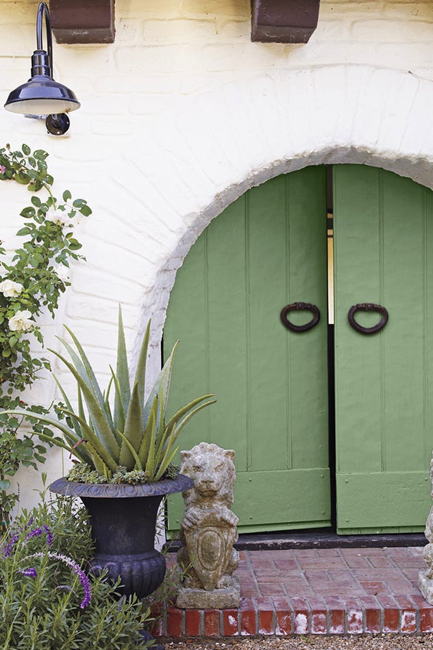 farrow & ball folly green front door