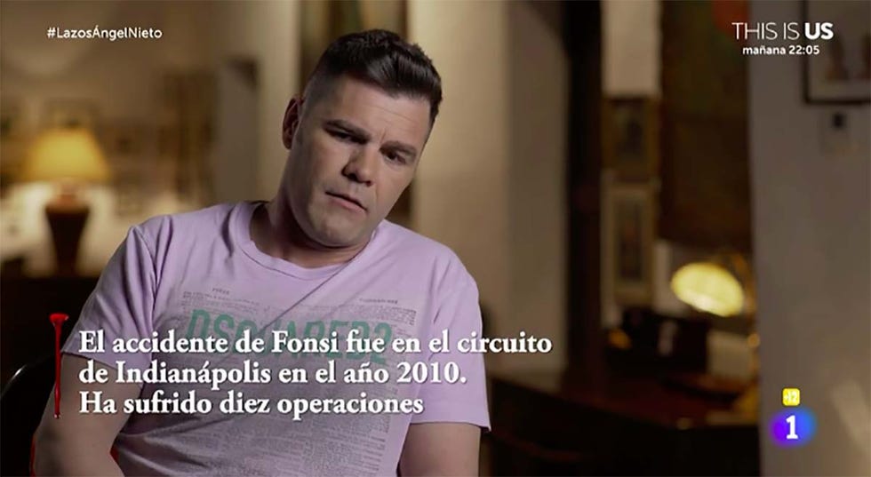 fonsi nieto 'lazos de sangre' accidente