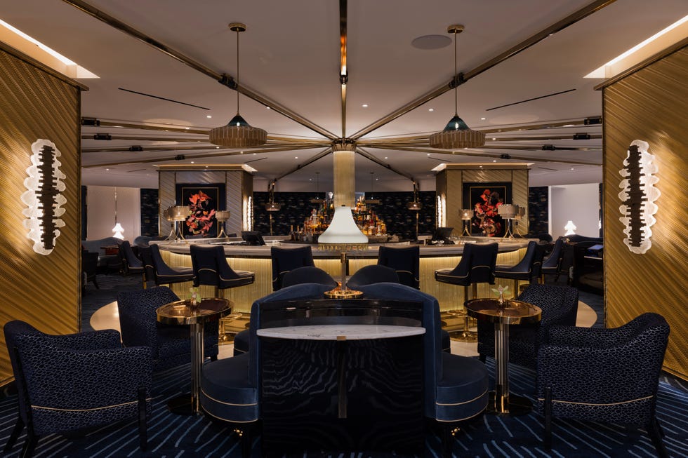 a room with tables and chairs