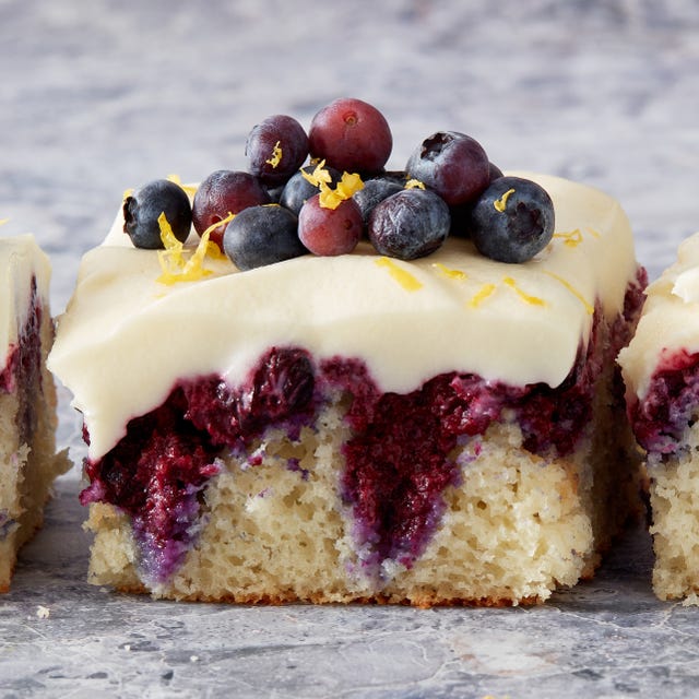 lemon blueberry poke cake