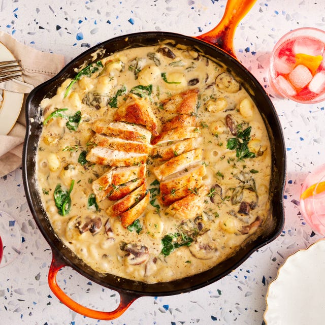 One-pan creamy chicken gnocchi