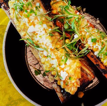 grilled corn esquites with smoked bone marrow