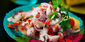 plate of ceviche