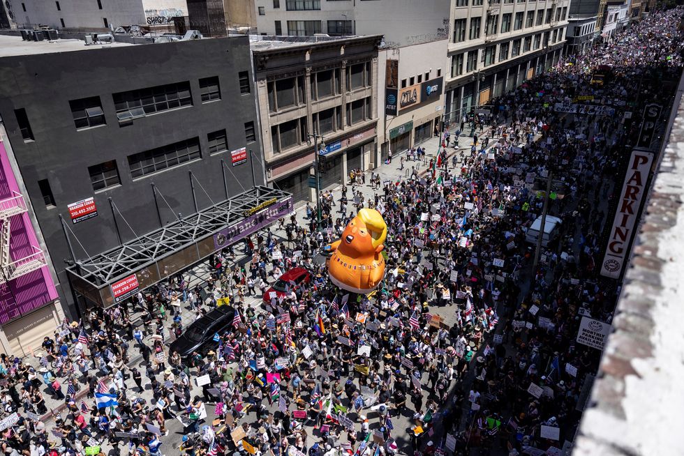 topshot us politics trump military protest