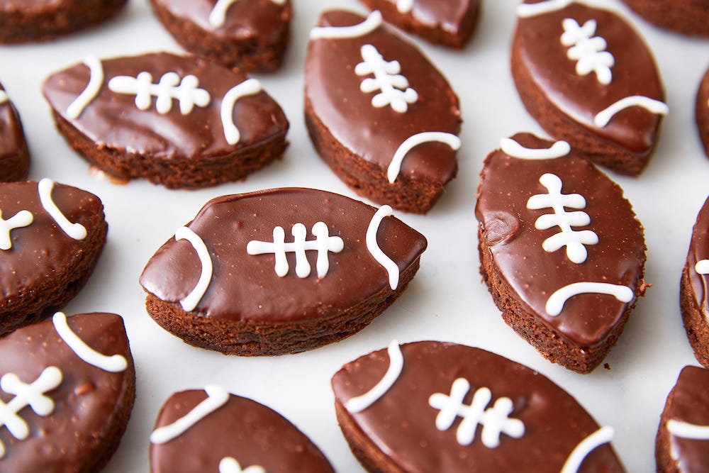 preview for Your Friends Need These Boozy Football Brownies THIS Weekend